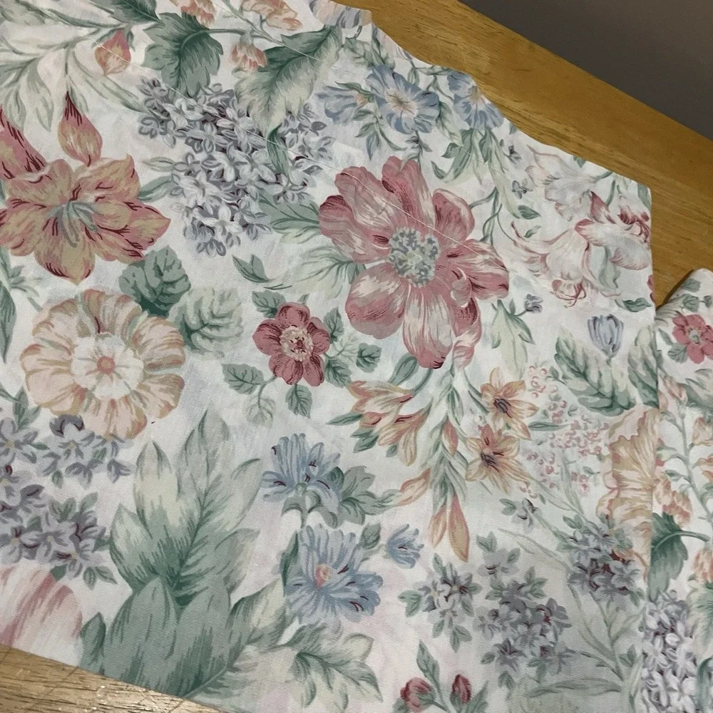 Vtg Valance Floral‎ Cottagecore Flowers French Country 16x72